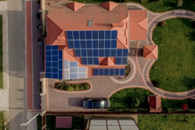 Solaranlage auf einem Neubau